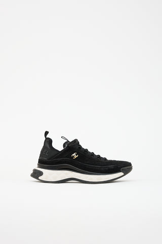 Chanel Suede CC Sneaker