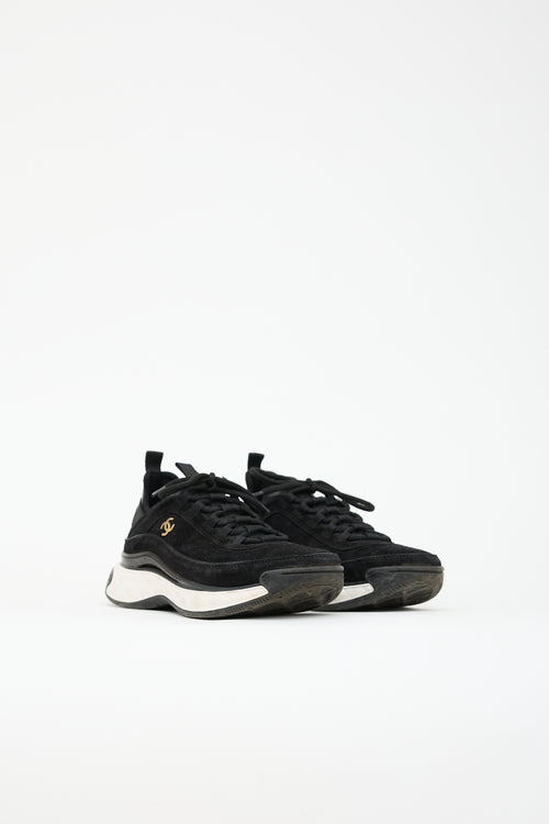 Chanel Suede CC Sneaker