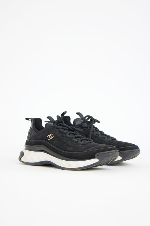Chanel Suede CC Sneaker