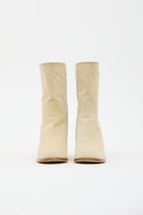 Chanel Suede CC Ankle Boot