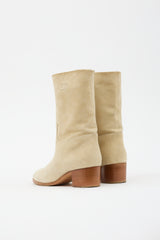 Chanel Suede CC Ankle Boot