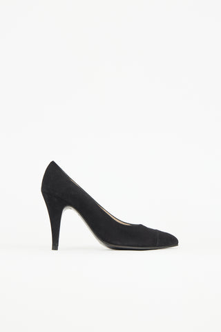 Chanel Suede Pointed Toe Pump