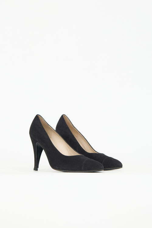 Chanel Suede Pointed Toe Pump