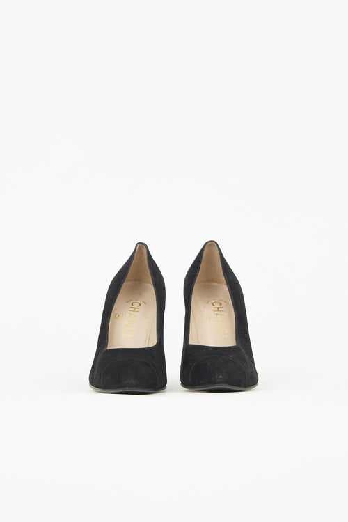 Chanel Suede Pointed Toe Pump