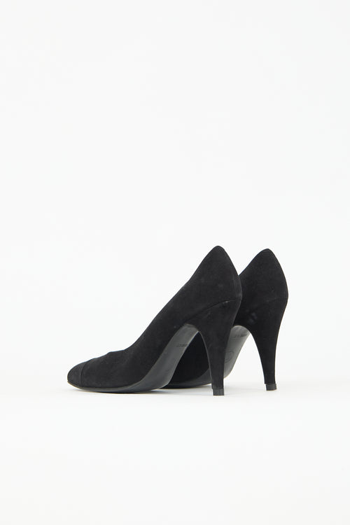 Chanel Suede Pointed Toe Pump