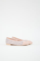 Chanel Tweed & Leather CC Ballet Flat