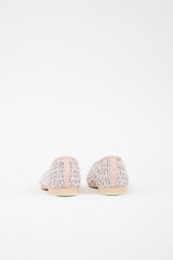 Chanel Tweed & Leather CC Ballet Flat