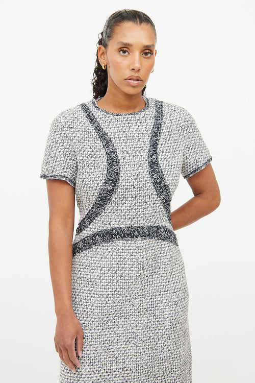 Chanel Grey Tweed Dress