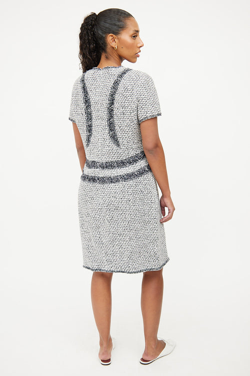 Chanel Grey Tweed Dress