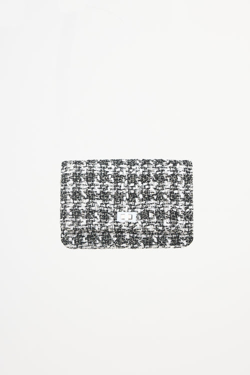 Chanel 2019 Quilted Tweed Mini 2.55 Flap Bag