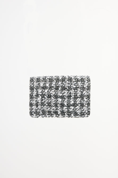 Chanel 2019 Quilted Tweed Mini 2.55 Flap Bag