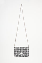 Chanel 2019 Quilted Tweed Mini 2.55 Flap Bag