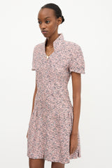 Chanel Tweed Stand Collar Dress