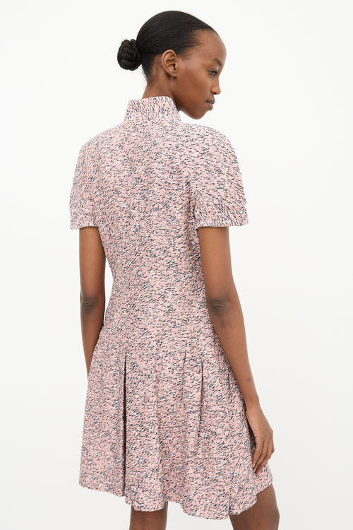 Chanel Tweed Stand Collar Dress