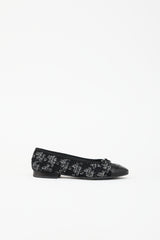 Chanel Tweed CC Ballet Flat