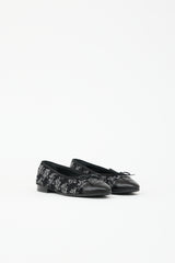 Chanel Tweed CC Ballet Flat