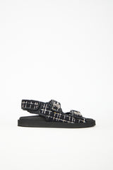Chanel Tweed CC Dad Sandal