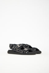 Chanel Tweed CC Dad Sandal