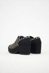 Chanel Tweed Platform Oxford