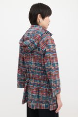 Chanel Tweed Print Windbreaker Jacket