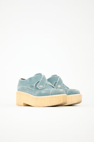 Chanel Velvet Platform Loafer
