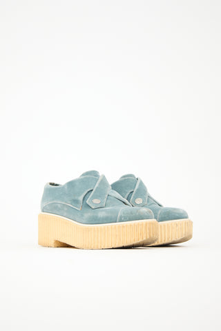 Chanel Velvet Platform Loafer
