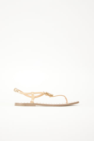 Chanel Vernis Pearl CC Sandal