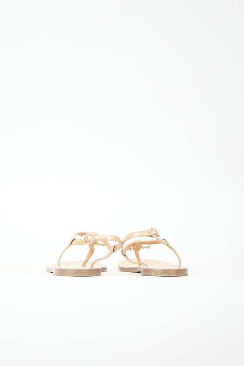 Chanel Vernis Pearl CC Sandal