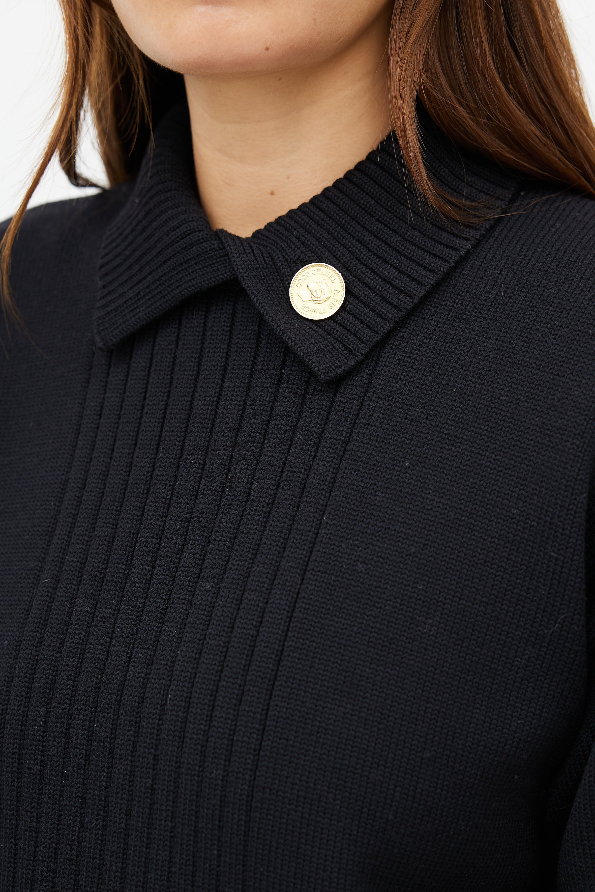Chanel // Vintage Black Knit Sweater – VSP Consignment
