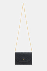 Chanel Vintage Leather CC Clutch Bag