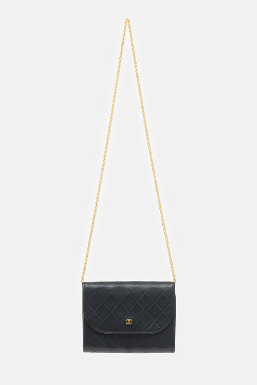 Chanel Vintage Leather CC Clutch Bag