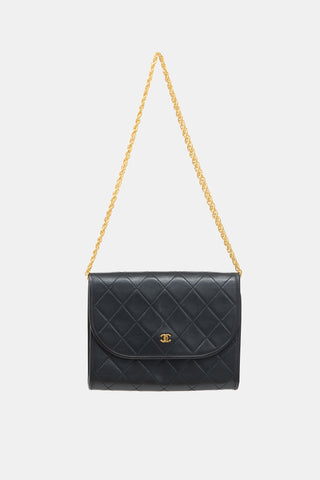 Chanel Vintage Leather CC Clutch Bag