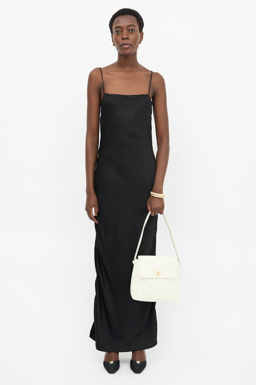 Chanel Vintage Leather CC Shoulder Bag