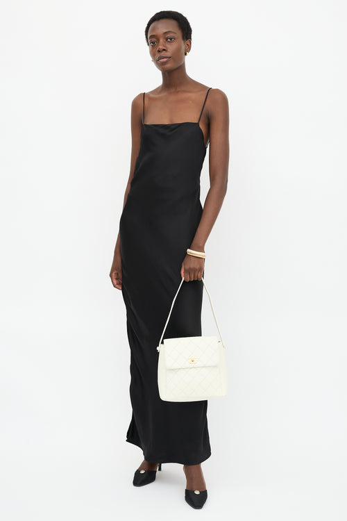 Chanel Vintage Leather CC Shoulder Bag