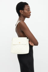 Chanel Vintage Leather CC Shoulder Bag