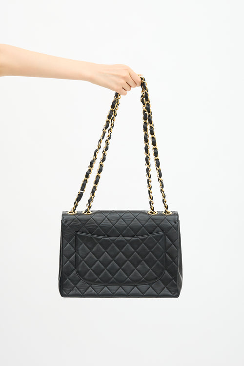 Chanel Vintage Leather Jumbo XL Classic Flap Bag
