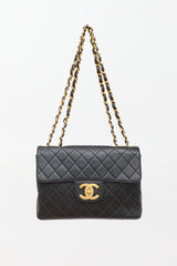 Chanel Vintage Matelassé Jumbo Classic Flap Bag
