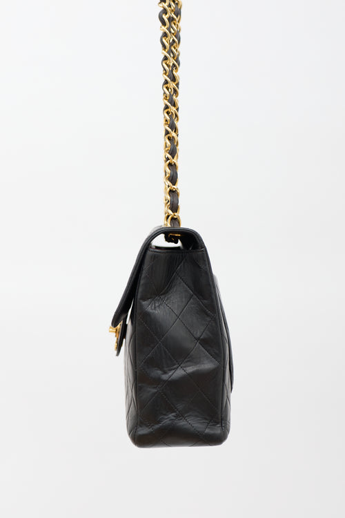 Chanel Vintage Matelassé Jumbo Classic Flap Bag