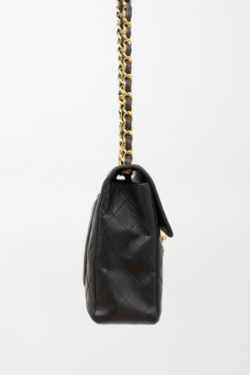 Chanel Vintage Matelassé Jumbo Classic Flap Bag