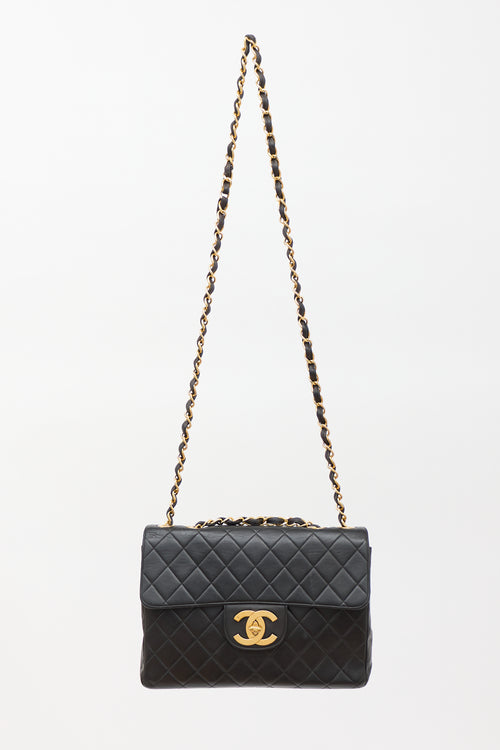 Chanel Vintage Matelassé Jumbo Classic Flap Bag