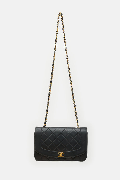 Chanel Vintage Quilted Leather Diana Bag