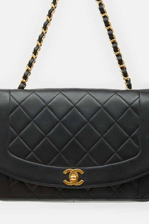 Chanel Vintage Quilted Leather Diana Bag