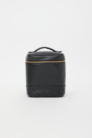 Chanel Vintage Leather Vanity Case Bag