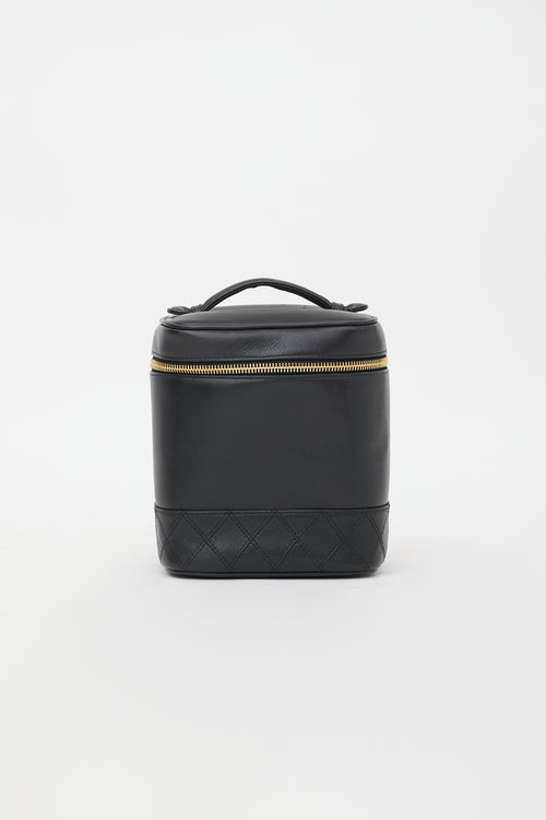 Chanel Vintage Leather Vanity Case Bag