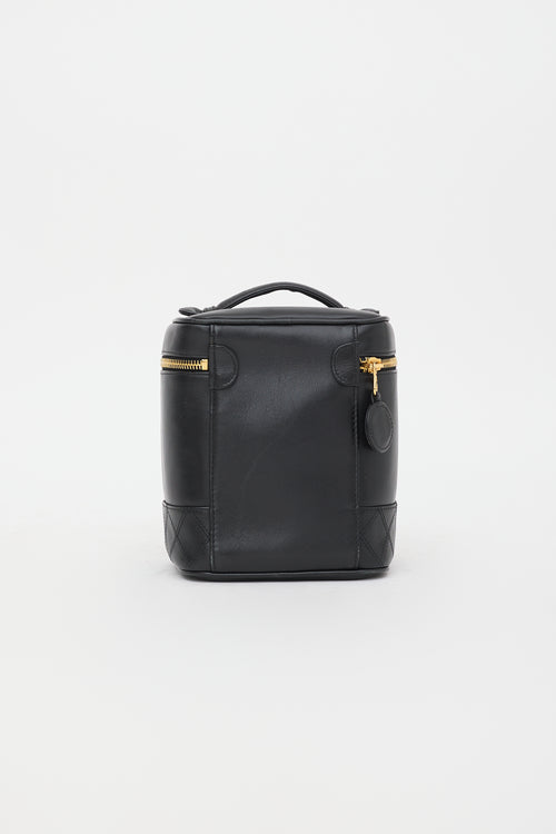 Chanel Vintage Leather Vanity Case Bag