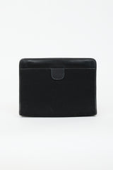 Chanel Vintage Leather & Jersey CC Pouch
