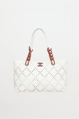 Chanel Vintage Perforated Caviar Bekko CC Bag