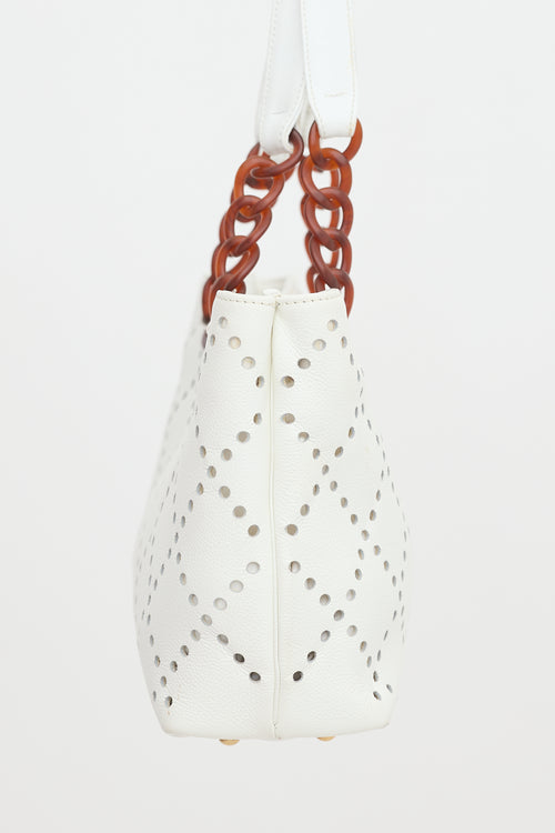 Chanel Vintage Perforated Caviar Bekko CC Bag