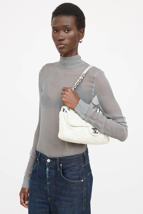 Chanel 2010 Leather Coco Pleats Bag