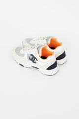 Chanel White & Multi Leather Sneaker